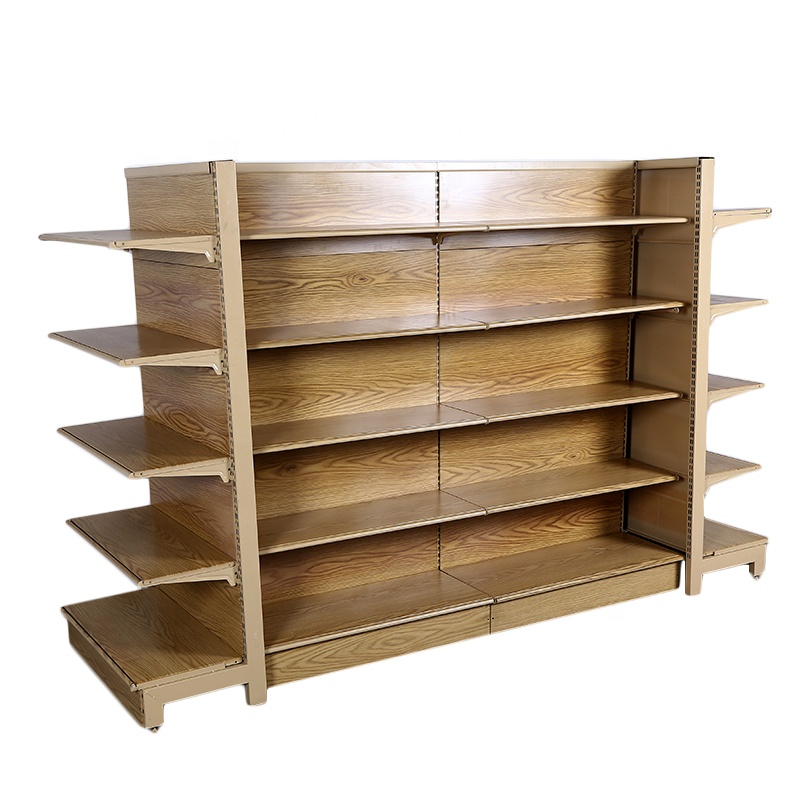Good Quality Wholesale Bread Wooden Supermarket Shelf Low Moq Standard Supermarket Shelving