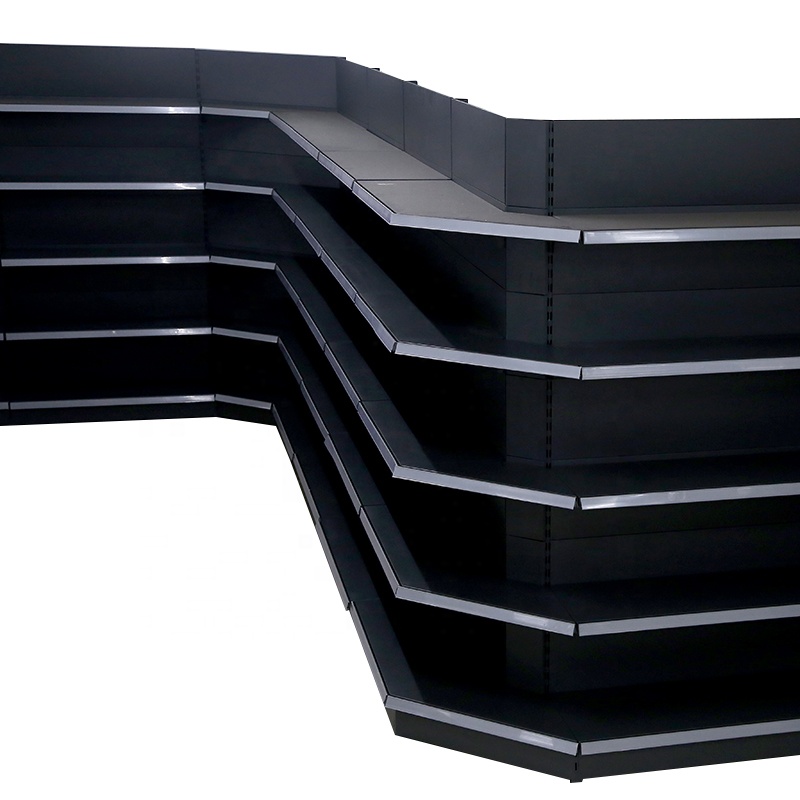 Factory Newest Supermarket Shelf Display Stand OEM Design Metal Supermarket Shelf