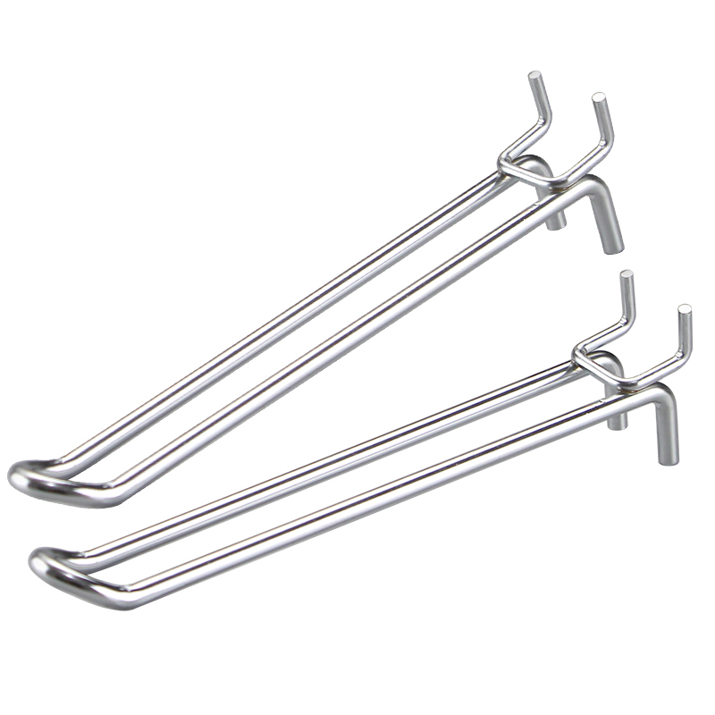 6mm Double Line Hole Panel Hook Pegboard Hook and U Shape Hanger for Hanging
