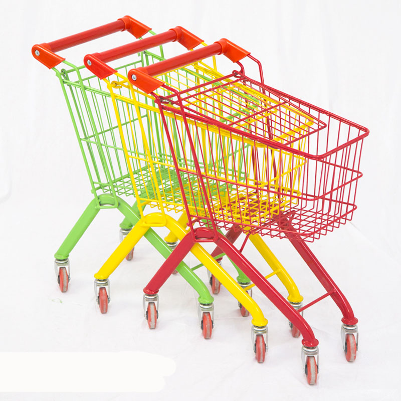 Mini Colorful  Supermarket Shopping Trolley for Children