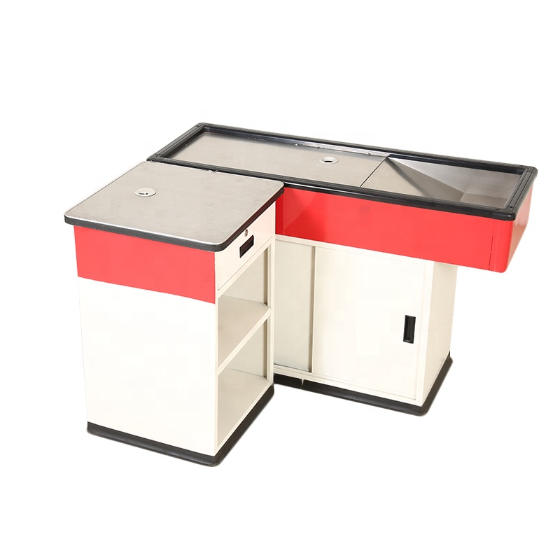 Metal Cashier Counters for High Quality and Low Price Supermarket Counter Table