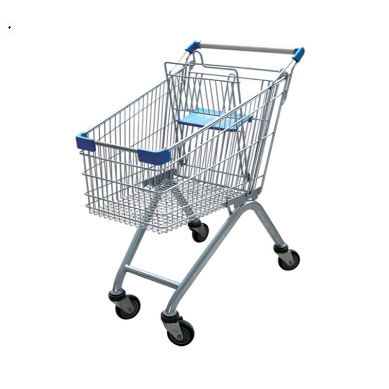 Promotional 60L-240L Durable Euro Style Heavy Duty Supermarket Shopping Cart Shopping Trolley