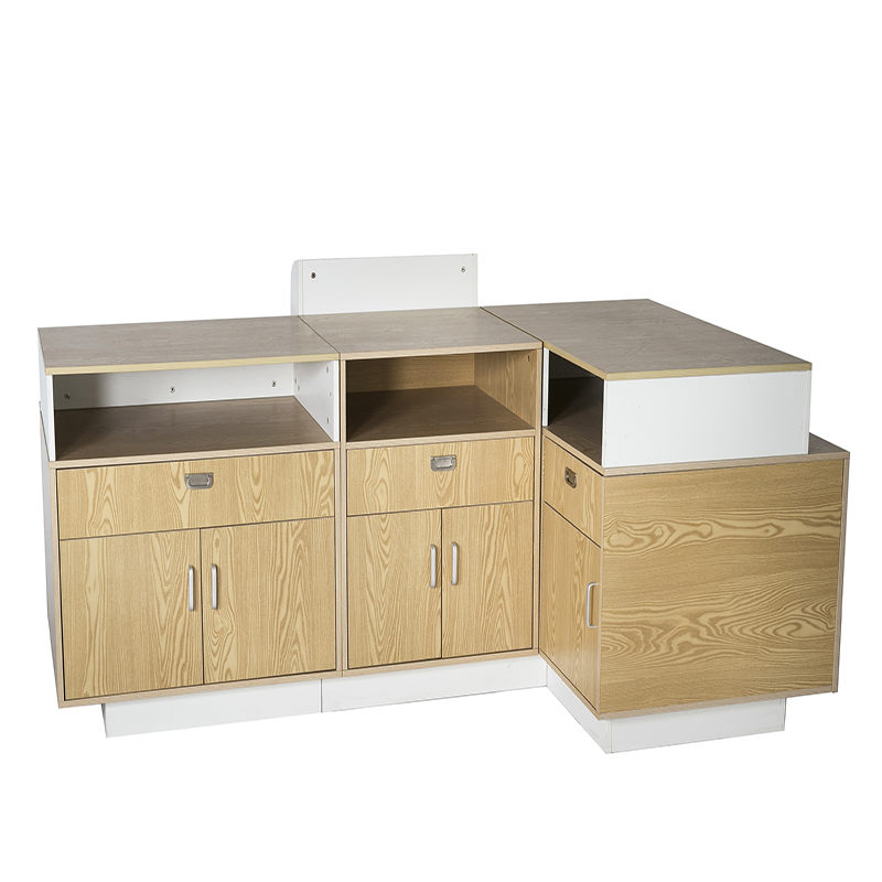 Custom Oem China Supermarket Checkout Counter for Sale /wooden Checkout Counters