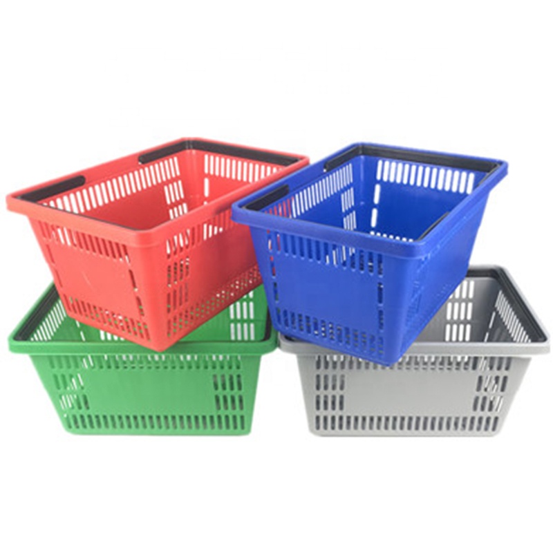 Wholesale Grocery and Supermarket Small Plastic Handy Baskets