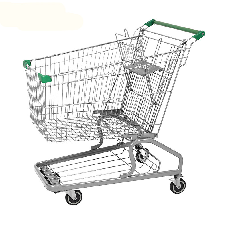 2022 Cheap Hot Sales Germany Style Supermarket Shopping Cart Trolley Baby Cart Shopping Trolley for Grocery