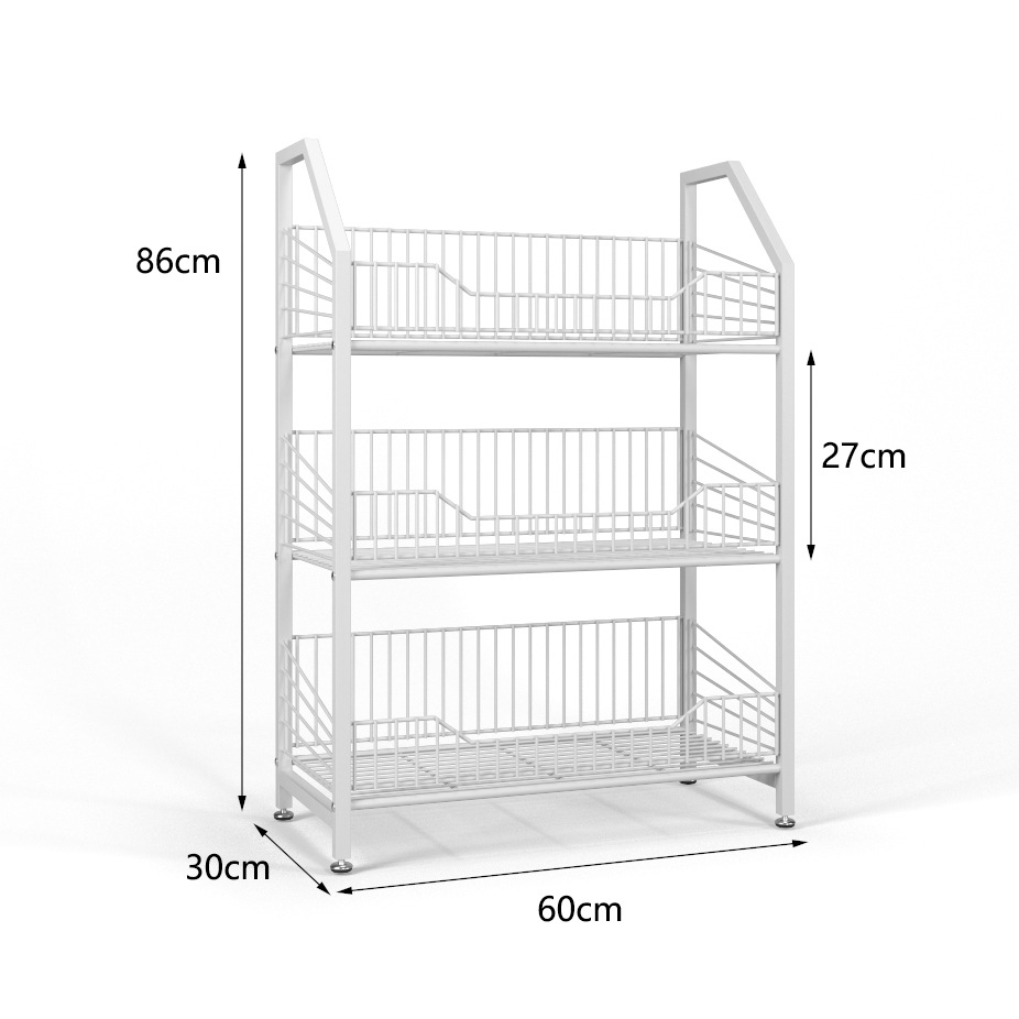 Supermarket Small Shelves Wheeled Display Stands Snacks Multi-layer Storage Shelves