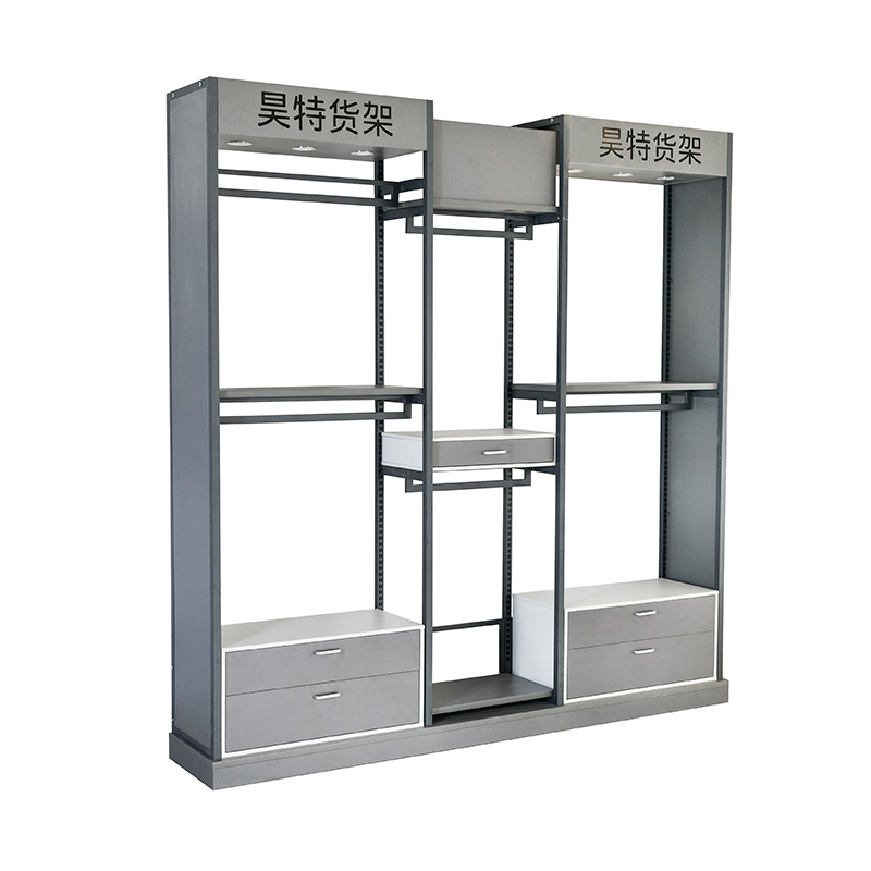 Yiwu Hotter Miniso and Supermarket WALL CLOTHES SHELF WITH LOGO