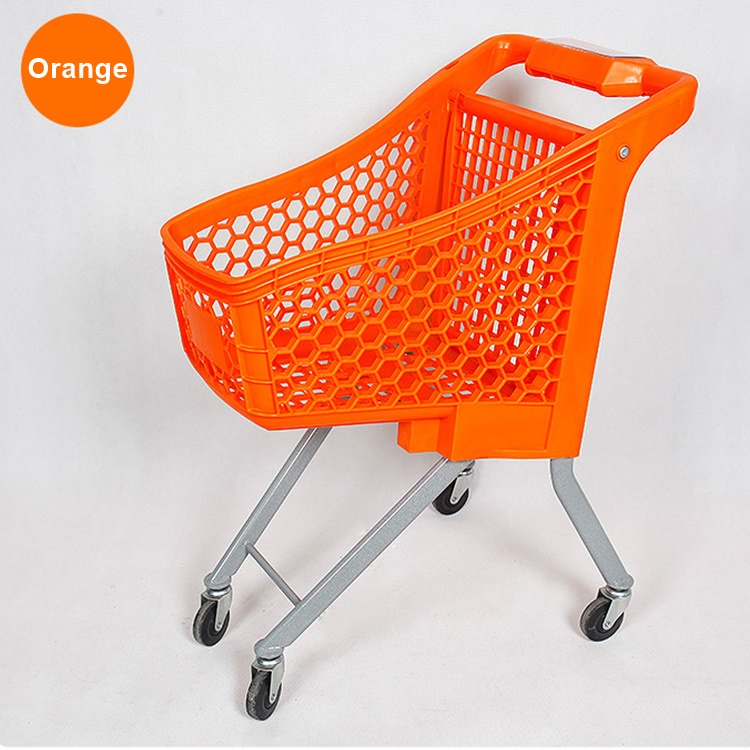 Yiwu Hotter Euro Style Shopping Cart for Supermarket Shop Plastic Shopping Trolley/cart