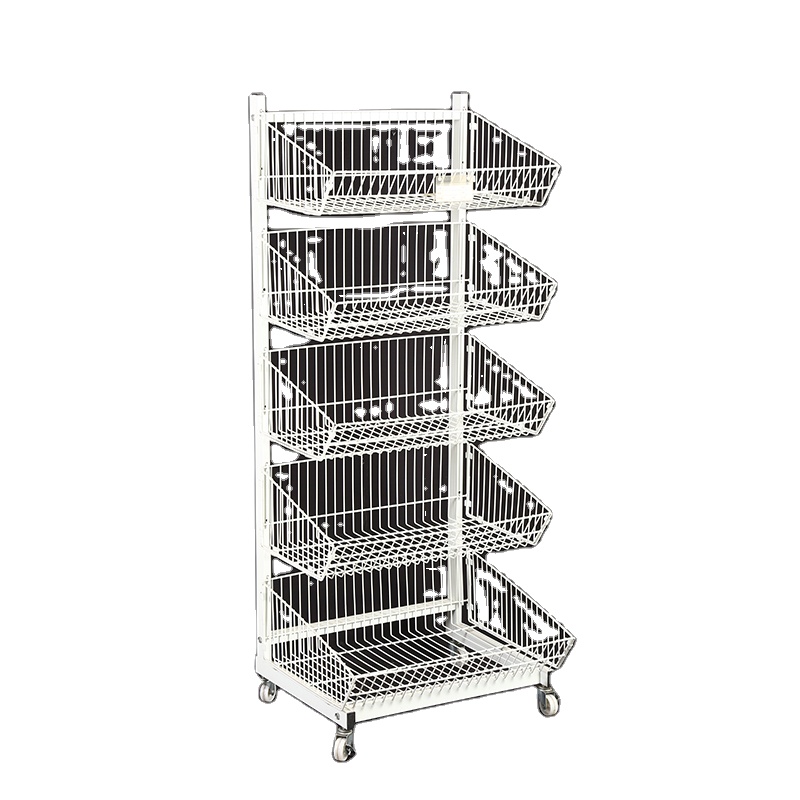 Fashion New Snack Fries Supermarket Stand Single-sided Vigivo Layer Metal Mesh Structure Display Shelf