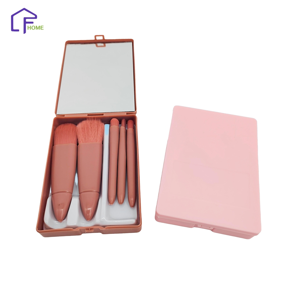 Conjunto de 6 Pincéis de Maquiagem Multifuncionais para Uso em Casa, Viagem e Salão