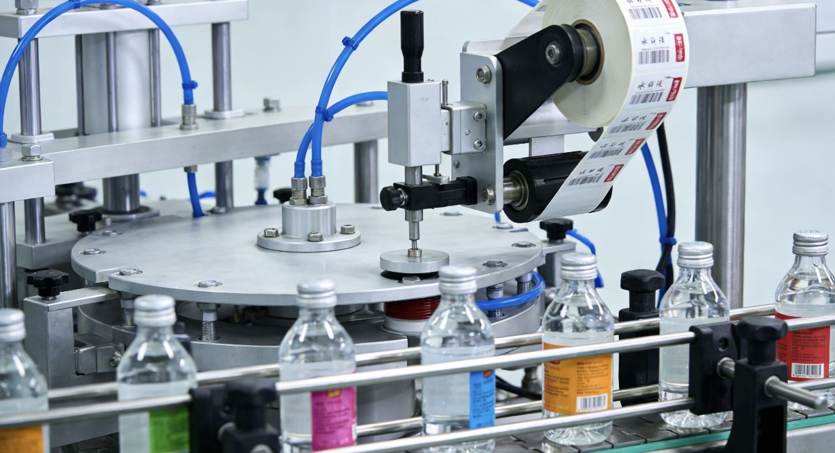 Aplicador de Etiquetas de Metal Prateado para Soluções Rápidas de Rotulagem Térmica