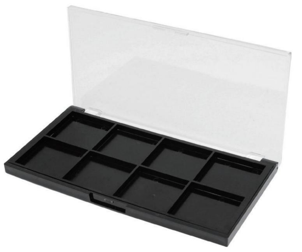 Embalagem de Pó de Sombra da China Presente Blush Portátil 2 4 6 8 10 12 18 24 32 Caixa Vazia de Maquiagem em Grelha Paleta de Pintura com Pigmento Aquoso Caixa de Pintura Corporal