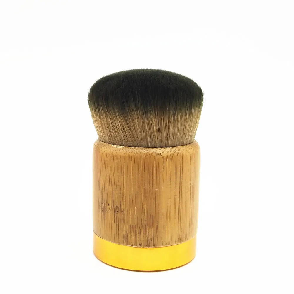 Pincel de Maquiagem para Fundação com Cabo de Bambu Ecológico Kabuki