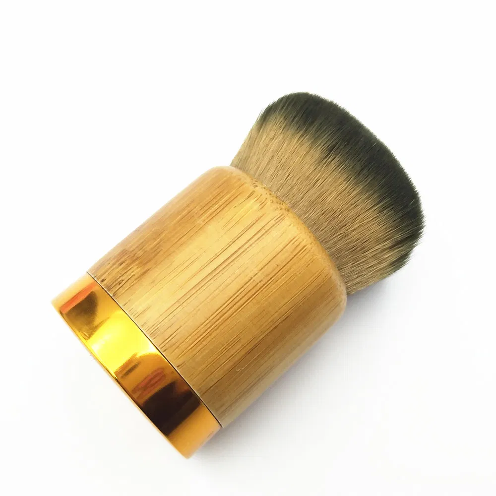 Pincel de Maquiagem para Fundação com Cabo de Bambu Ecológico Kabuki