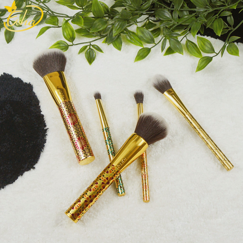Conjunto de Ferramentas de Maquiagem com Pincéis Coloridos para Beleza e Arte de Unhas Personalizados