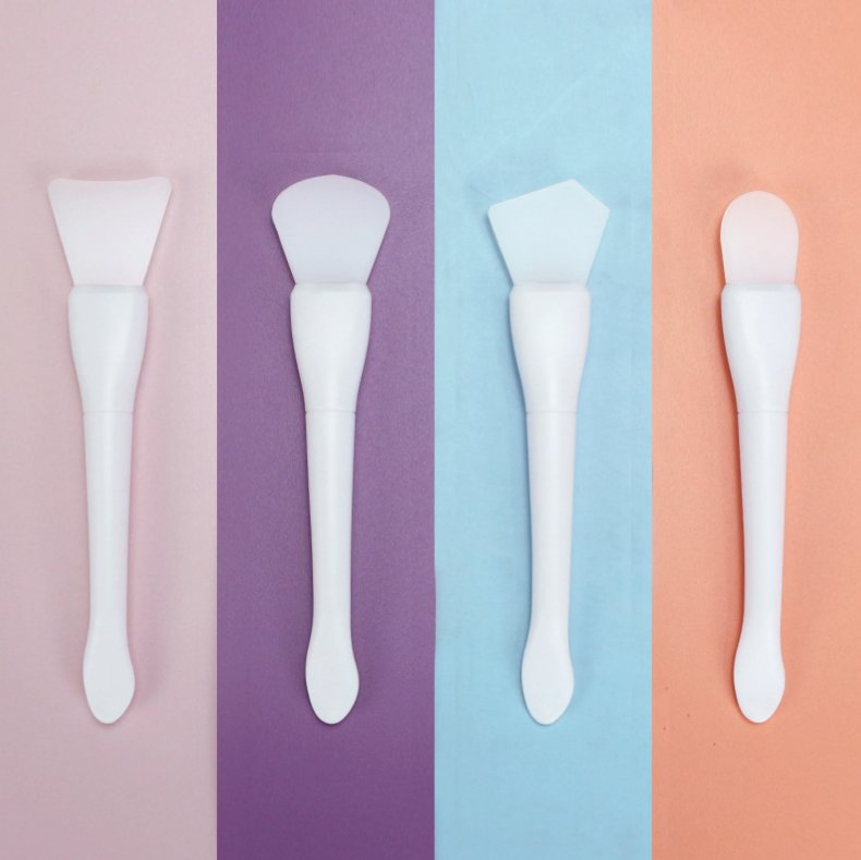 Pincel de Silicone Profissional para Máscara Facial Maquiagem