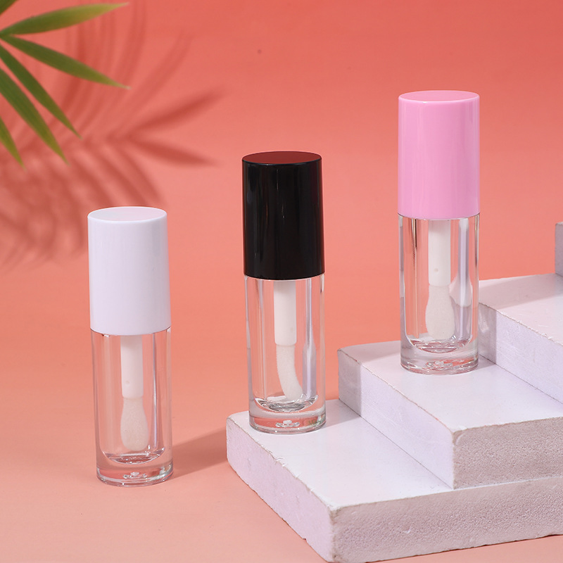 Personalizar Logo ABS 6ml Tubo de Gloss Labial com Cabeça de Pincel Grande Embalagem de Tubo Líquido para Maquiagem