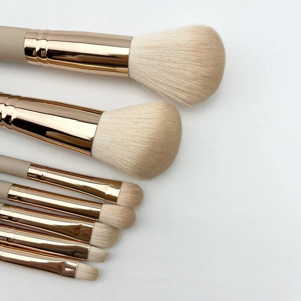 Atacadista de Pincéis Cosméticos Sintéticos Conjunto de Pincéis de Maquiagem com Cabeça de Pincel Cortada à Mão Fashion