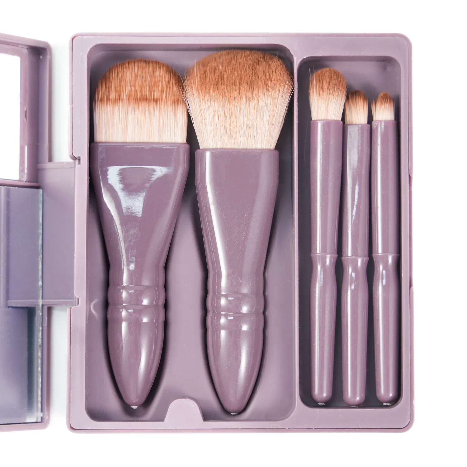 Conjunto de Pincéis de Maquiagem Essenciais de Luxo Rosa