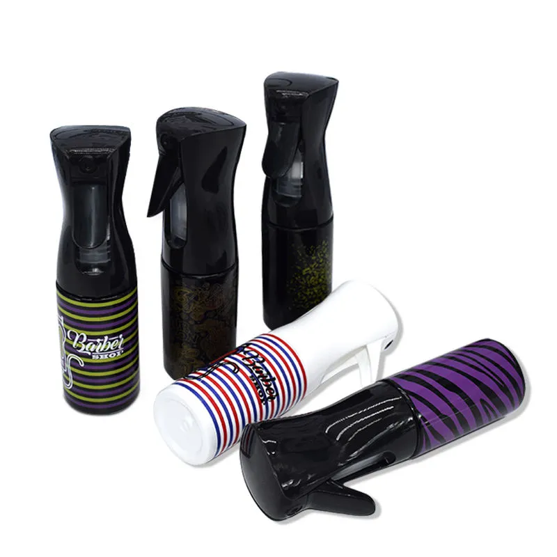 Ferramentas de Corte de Cabelo DIY para Barbeiros, Frascos de Spray de Névoa Fina para Cabelo Cacheado, Plástico Contínuo, Ferramentas e Acessórios de Barbeiro