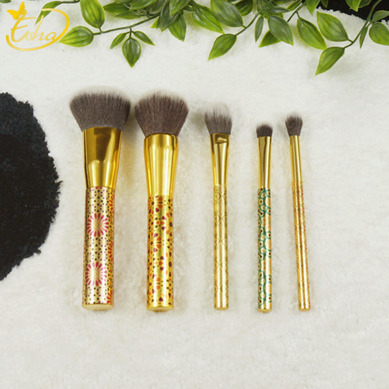 Conjunto de Ferramentas de Maquiagem com Pincéis Coloridos para Beleza e Arte de Unhas Personalizados