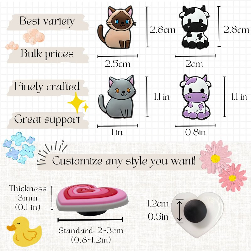 Charms de PVC Criativos Tema de Salão de Beleza Tesoura Pente Secador de Cabelo Acessórios Decorativos para Clogs Crianças Mulheres Personalizado em Grande Quantidade