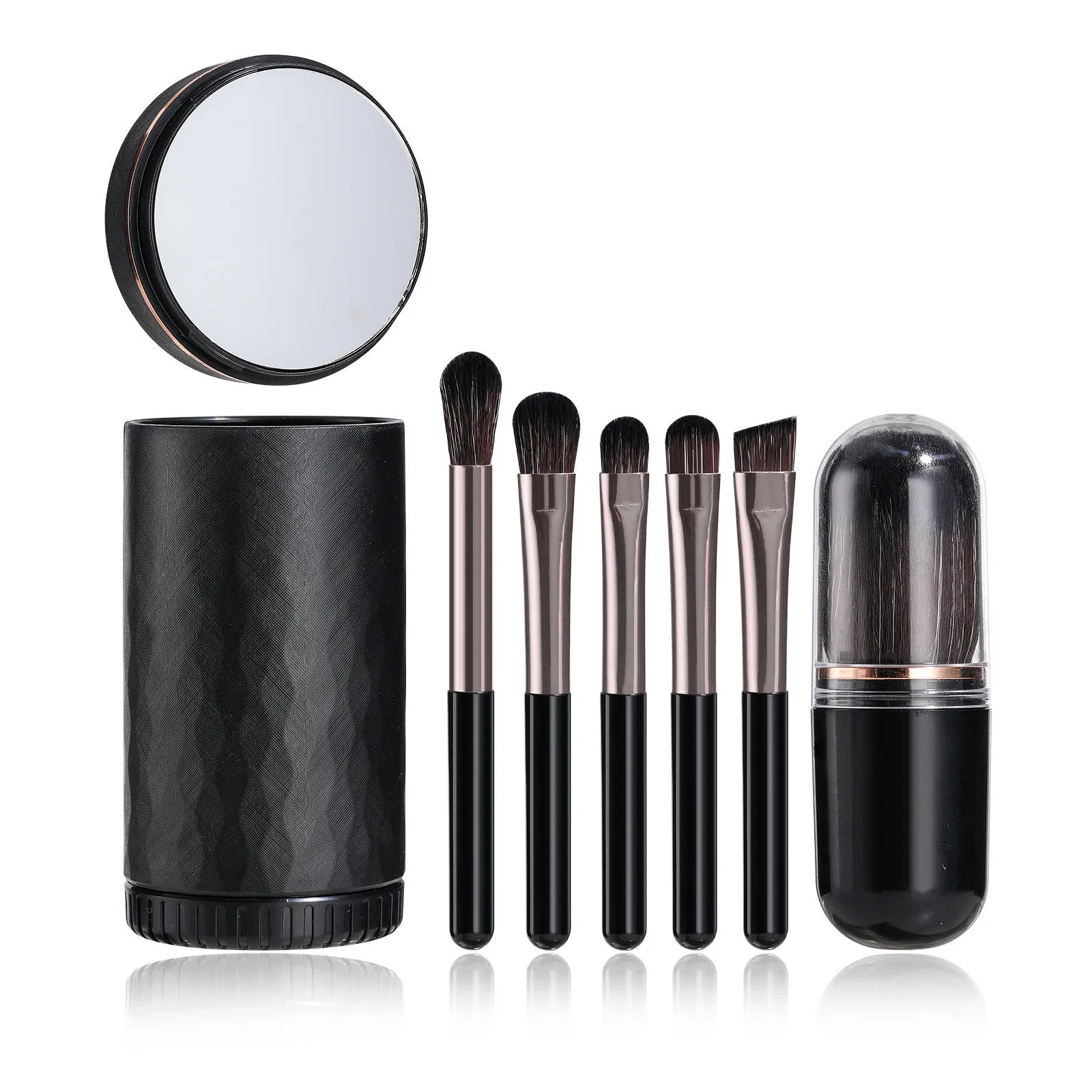 Conjunto de Pincéis de Maquiagem para Viagem Personalizado com Espelho