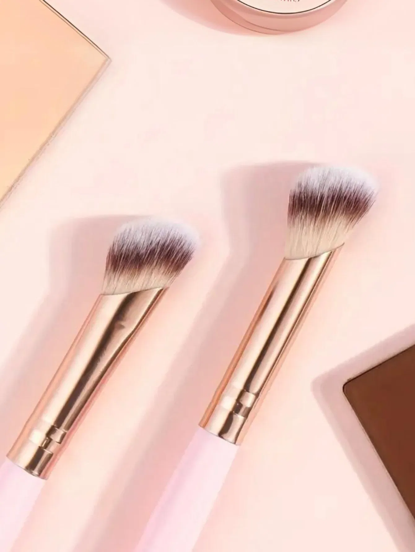 Custom Portable Double-Sided Makeup Brush Set Multi-Functional Foundation Blush Eye Brushes