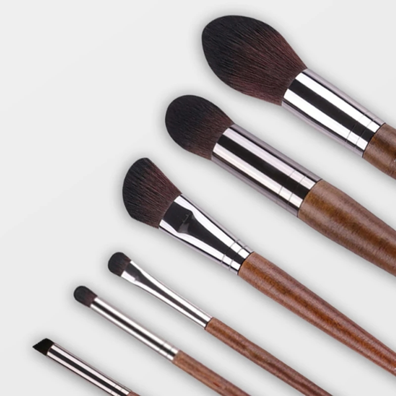 Conjunto de Pincéis de Maquiagem para Olhos Profissionais de Marca Própria, Pincéis de Mistura, Côncavo, Iluminação, Sobrancelha e Sombra