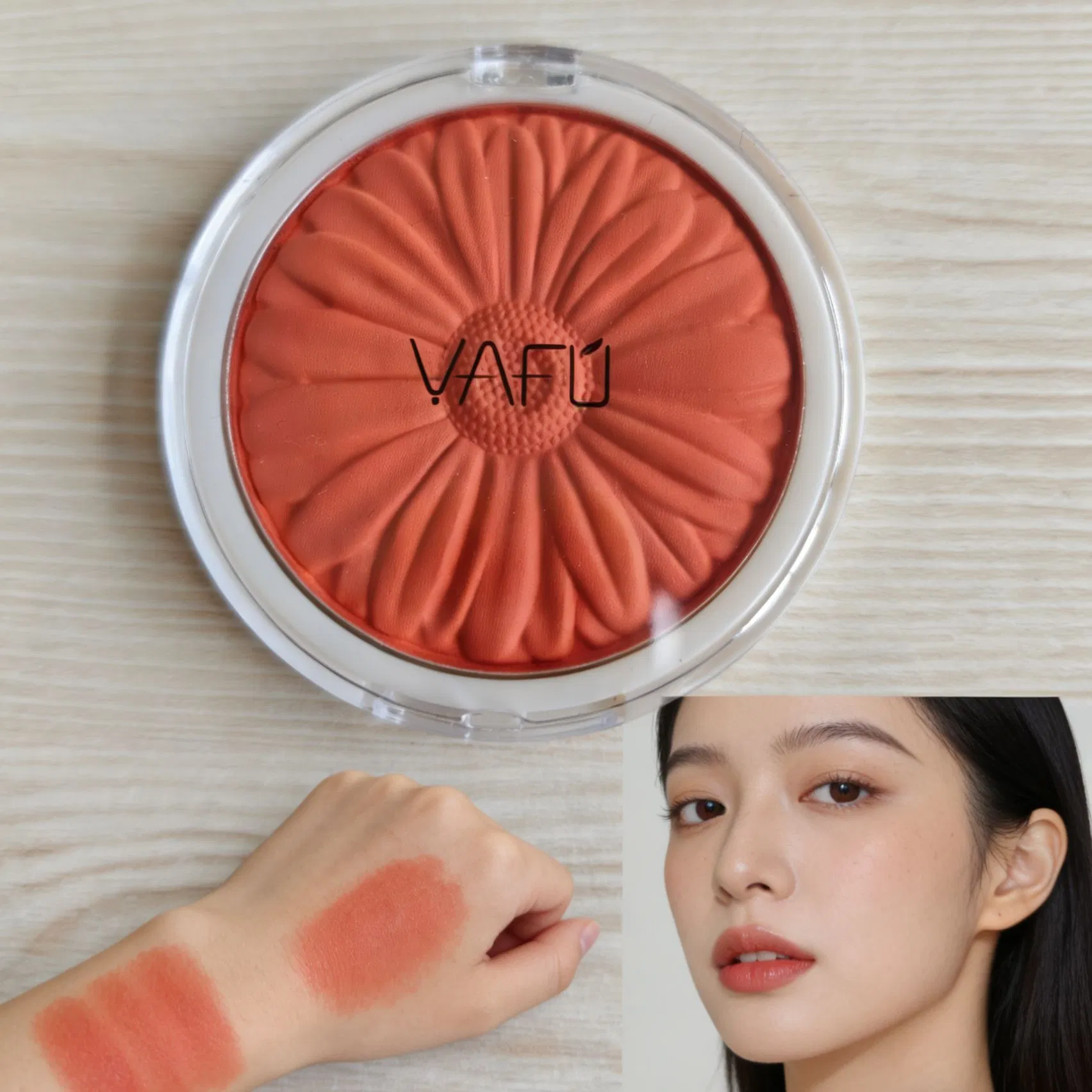 Pó Blush de Alta Pigmentação Vegano Livre de Crueldade Soluções de Blush Personalizadas