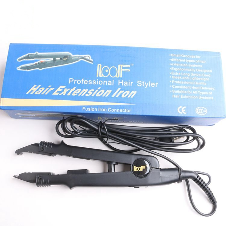 Ferro de Fusão para Extensões de Cabelo Profissional, Conector de Calor Loof, Ferramenta de Derretimento para Extensões
