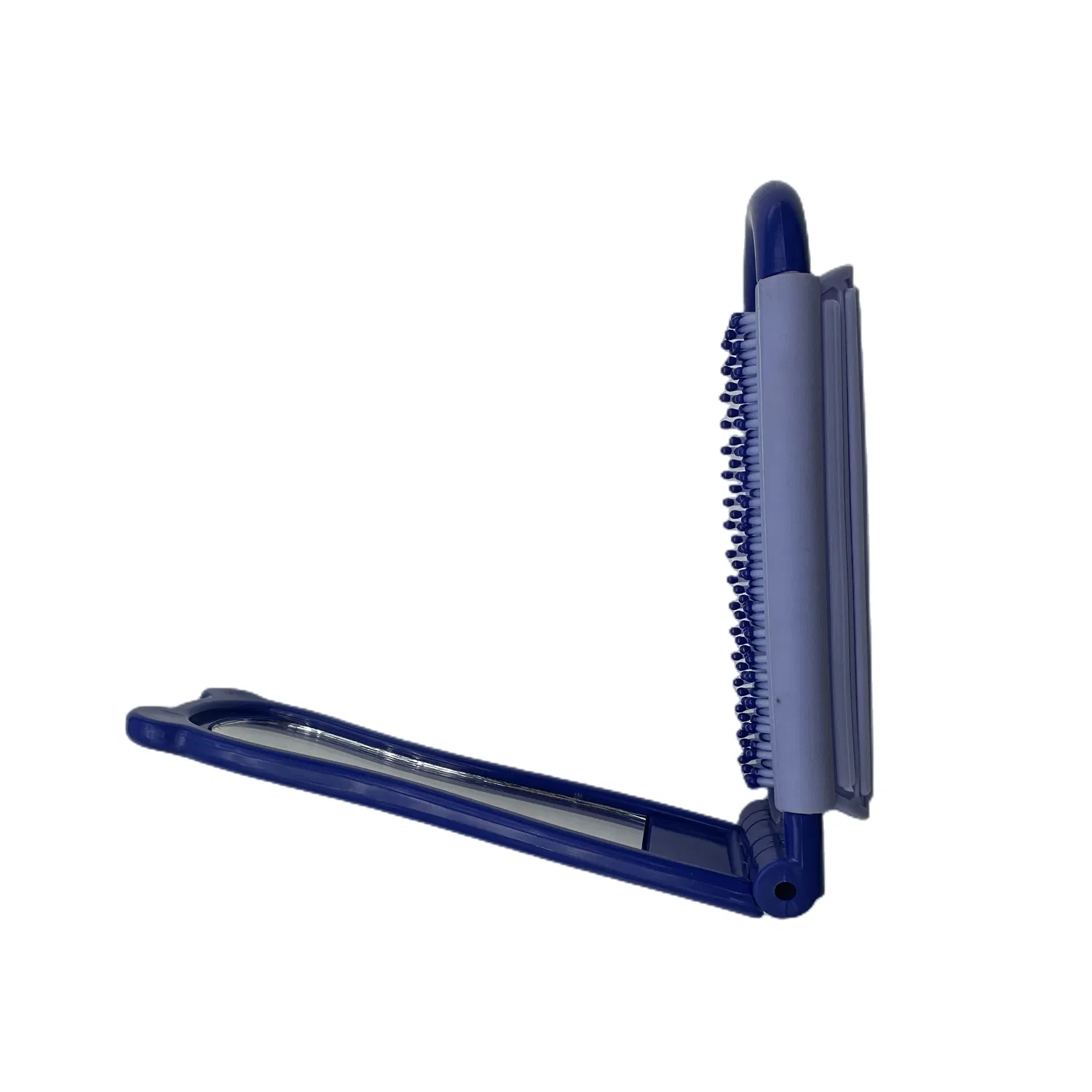 Pente de cabelo portátil em miniatura para viagem Beautichen com espelho de maquiagem dobrável