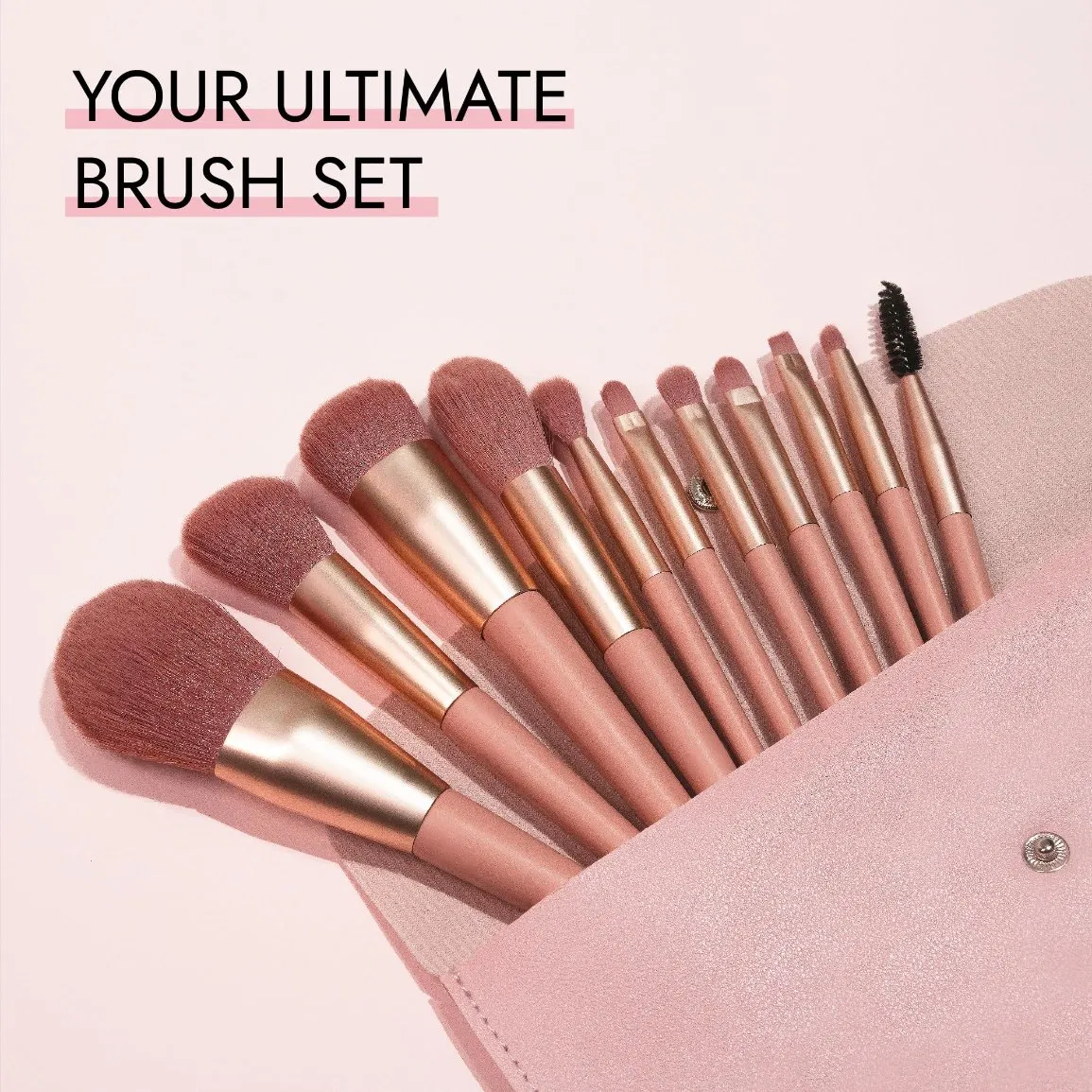 High Back 11 PCS Professional Luxury Women Makeup Brush Set