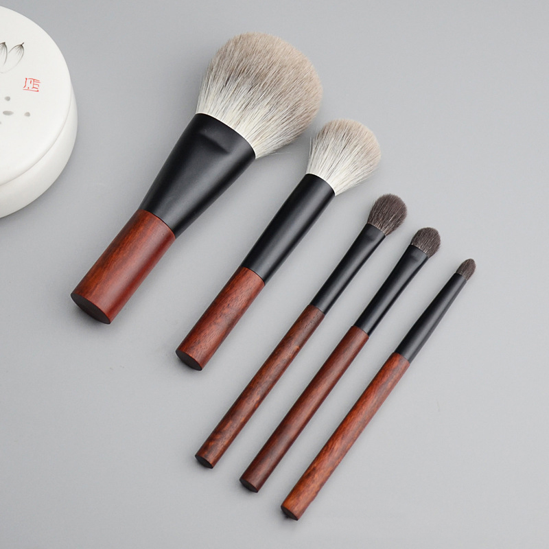 Conjunto de Pincéis de Maquiagem de Viagem em Cabelo de Cabra Personalizado
