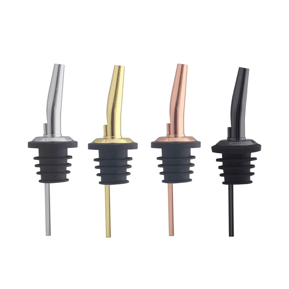 Acessórios de Cortiça para Vinho em Aço Inoxidável, Despejador de Vinho, Tampa Automática para Garrafa, Bico de Despejo para Cortiça de Vinho