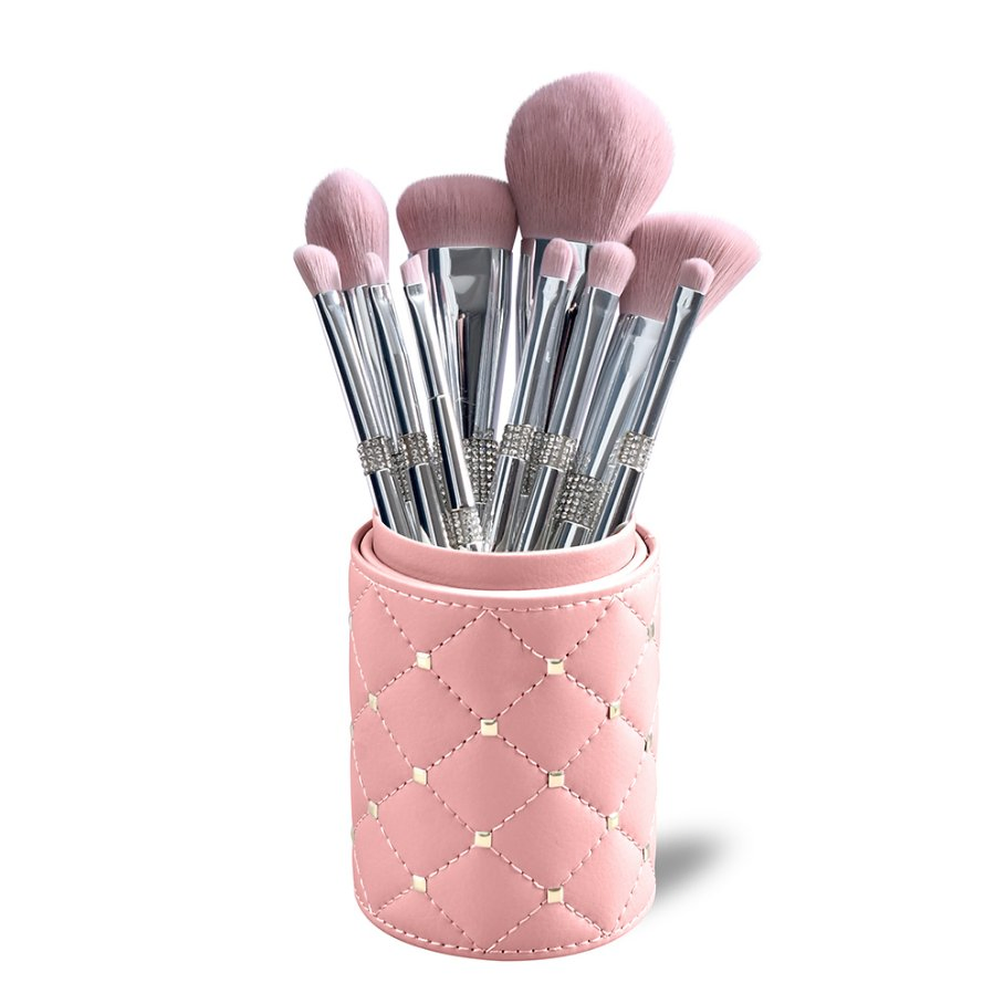 Conjunto de Pincéis de Maquiagem Personalizado para Logo, Pincéis de Base, Corretivo, Olhos e Lábios