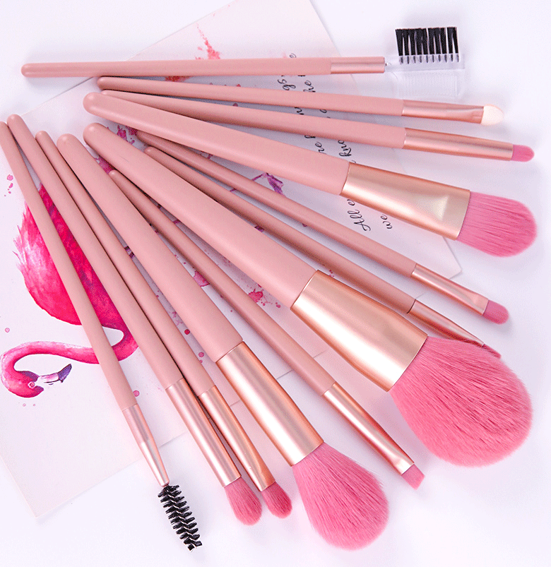 12PCS Conjunto de Pincéis de Maquiagem Ferramentas de Maquiagem Cosmética Marca Privada Conjuntos de Pincéis de Maquiagem Brocha De Maquillaje para um Look de Maquiagem Perfeito no Dia a Dia