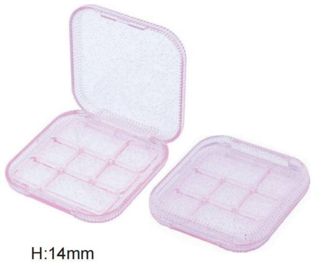 Embalagem de Pó de Sombra da China Presente Blush Portátil 2 4 6 8 10 12 18 24 32 Caixa Vazia de Maquiagem em Grelha Paleta de Pintura com Pigmento Aquoso Caixa de Pintura Corporal