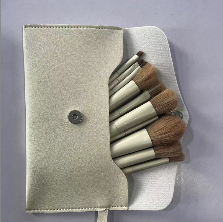 Conjunto de Pincéis de Maquiagem Simples com Dez Peças, Produtos de Beleza Profissionais por Atacado