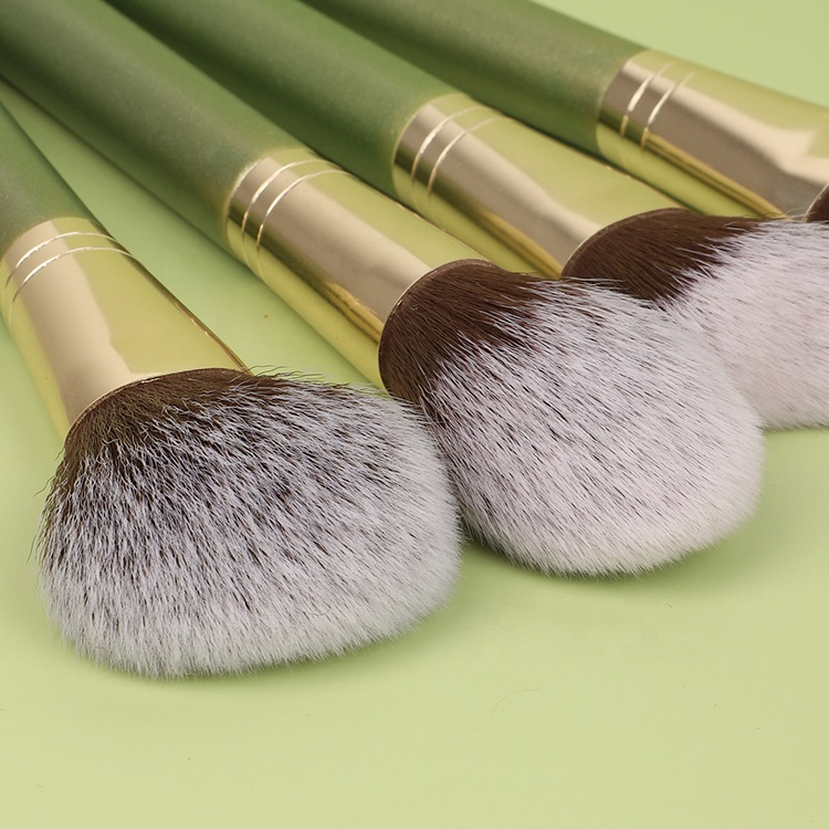 Venda Quente Cabelo Castanho 7 Grande Variedade 20 Peças 15PCS 14 Conjunto de Pincéis de Maquiagem Profissional Vegano de Dupla Ponta
