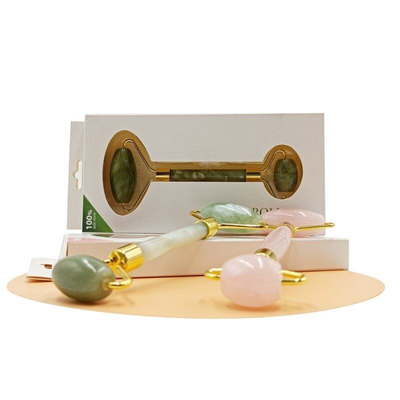 Rolo de Jade para Massagem Facial Ferramentas Profissionais de Cuidados de Beleza