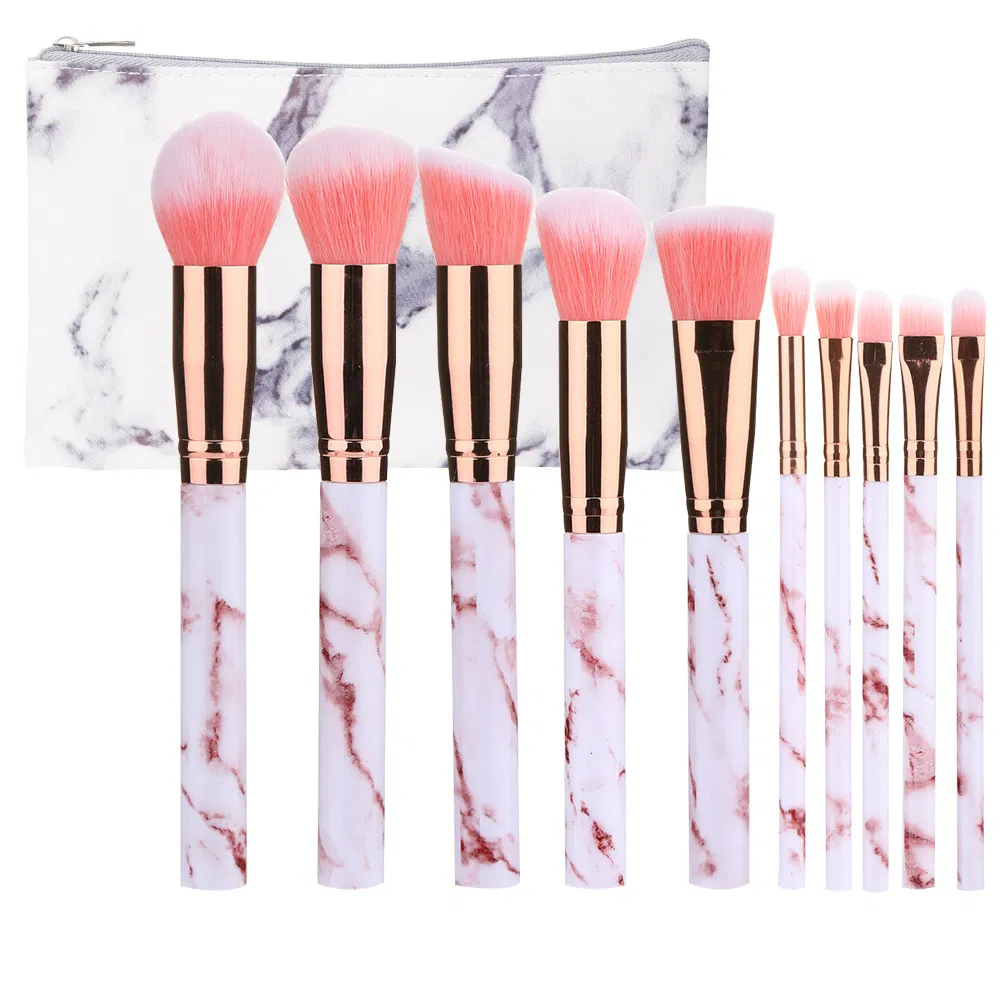 Conjunto de Pincéis de Maquiagem Multifuncional Profissional para Rosto, Lábios e Olhos