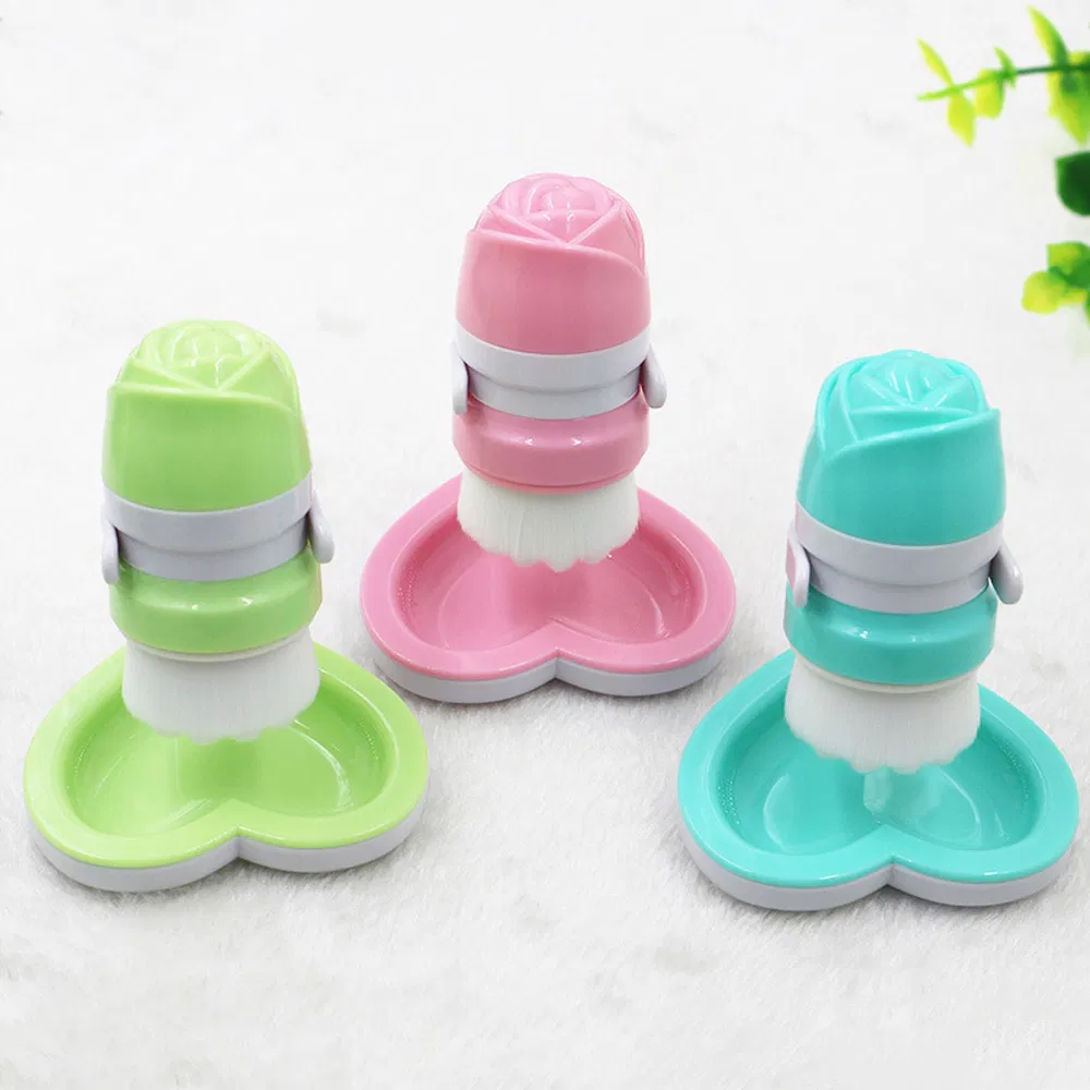 Escova de Limpeza Facial de Silicone para Arte nas Unhas, Cuidados Faciais, Limpeza, Massagem e Esfoliação