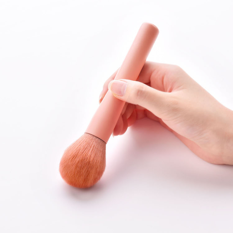 Pincel de Maquiagem Facial de Fibra Natural, Pó de Fundação Sintético, Pincéis de Maquiagem Veganos