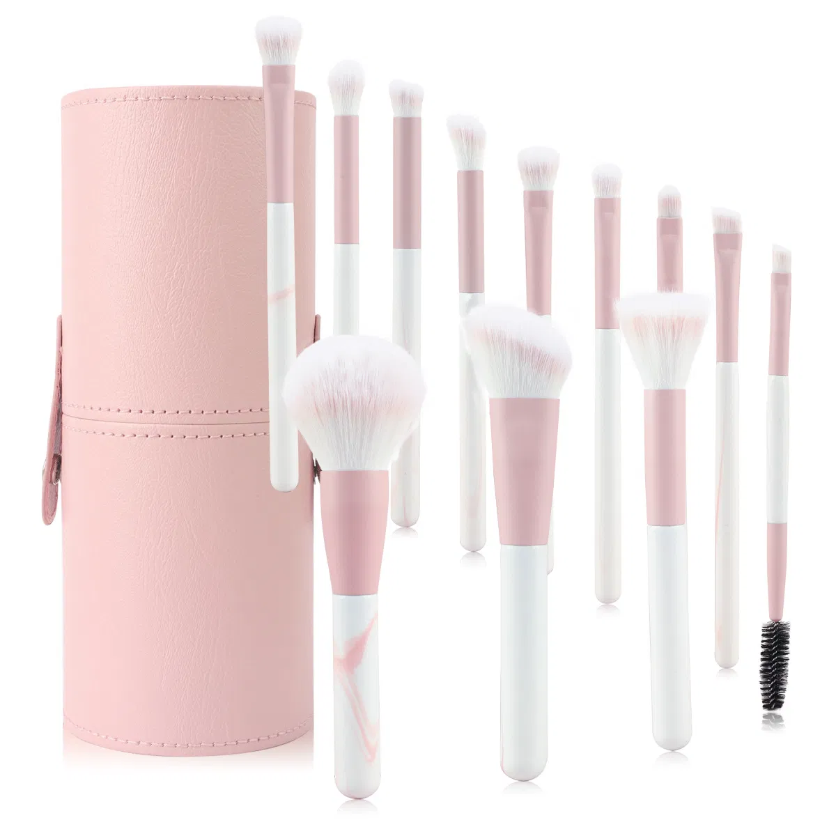 Synthetic Fiber with Wooden Handles Makeup Brush Set