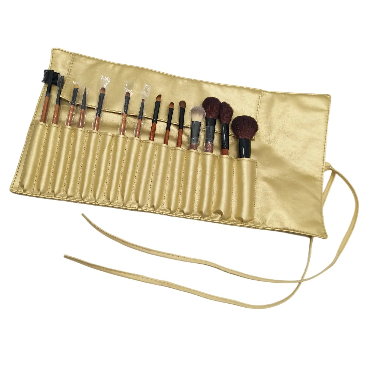 Beautichen 20PCS Conjunto de Pincéis de Maquiagem Profissional de Madeira Macia Eco-Friendly com Cerdas Naturais e Sintéticas