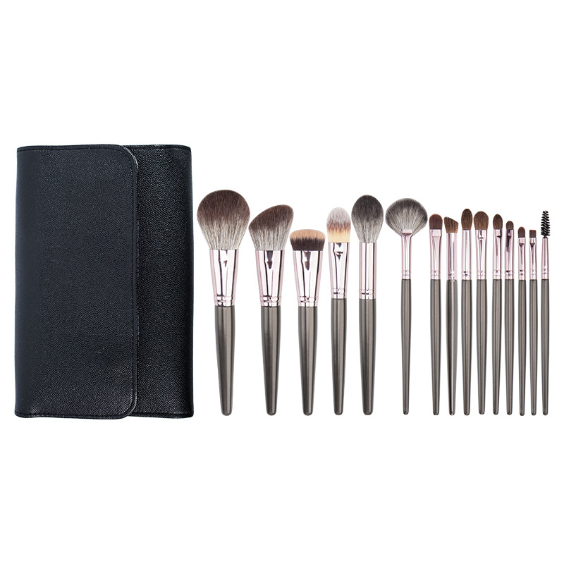 Fabricantes OEM 15 Conjunto de Pincéis de Maquiagem de Fibra Natural da Fundação Pincéis Cosméticos