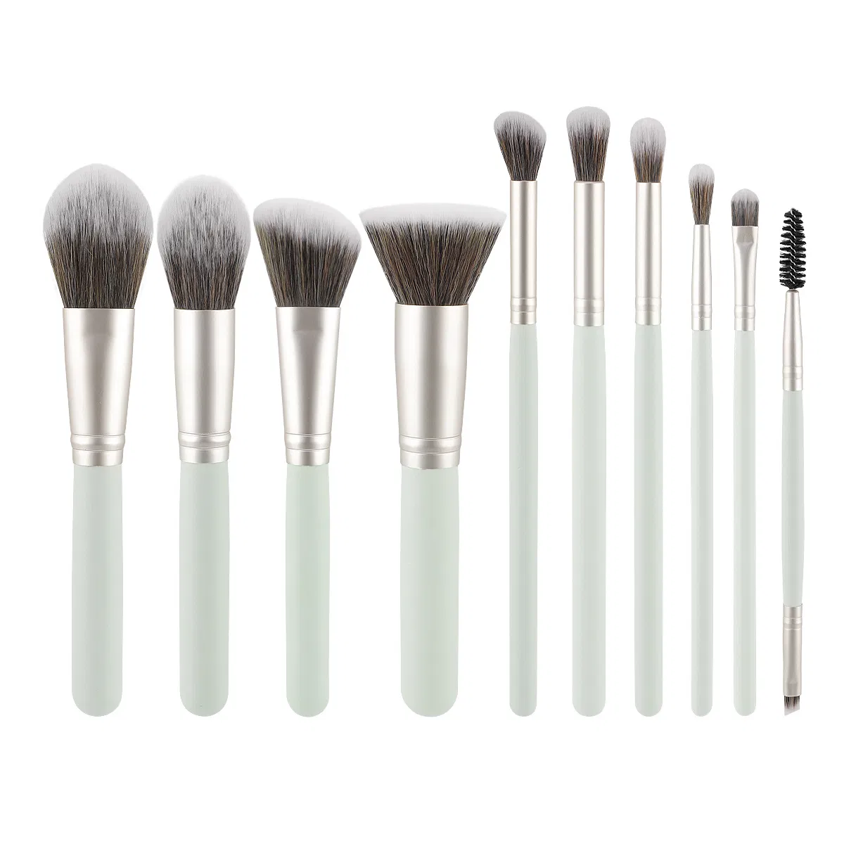New Custom Logo 10PCS Makeup Brush Set Powder Blending Cosmetic Brushes