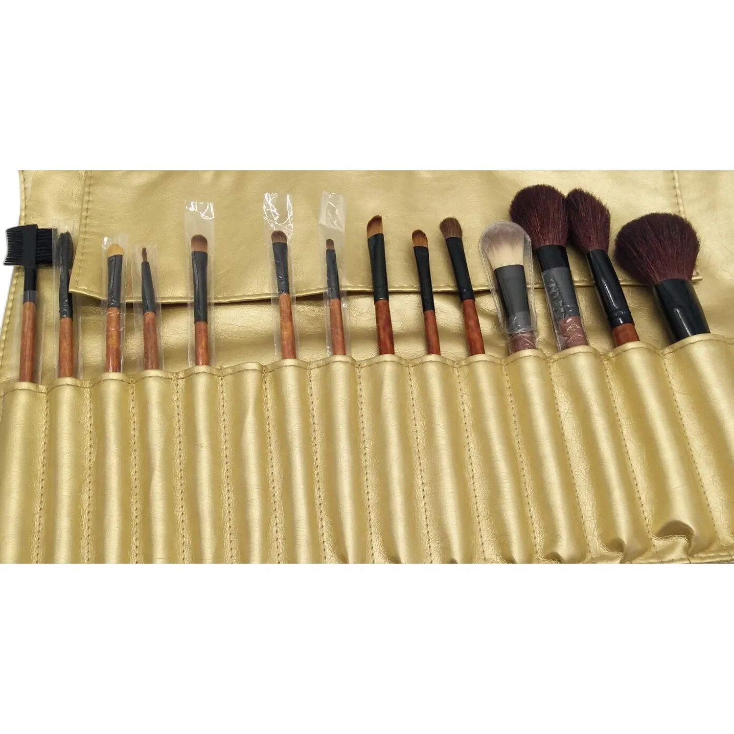 Beautichen 20PCS Conjunto de Pincéis de Maquiagem Profissional de Madeira Macia Eco-Friendly com Cerdas Naturais e Sintéticas