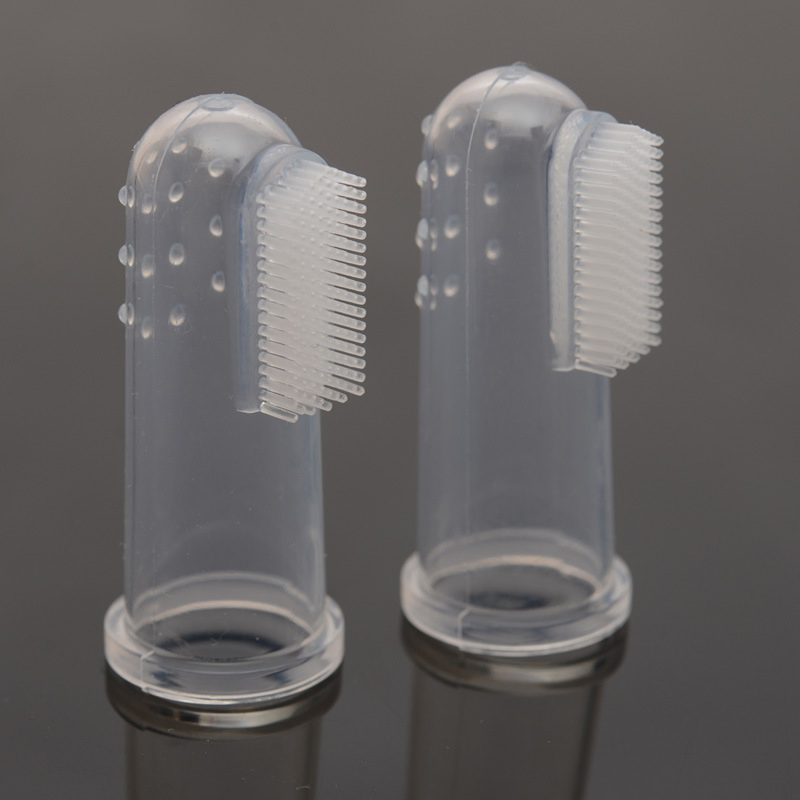 Escova de Dente de Silicone para Cães, Escova Transparente para Cuidados Dentários, Venda por Atacado